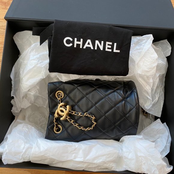 Mini Chanel 22S Bucket Bag Pearl Crush - Picture 15 of 16
